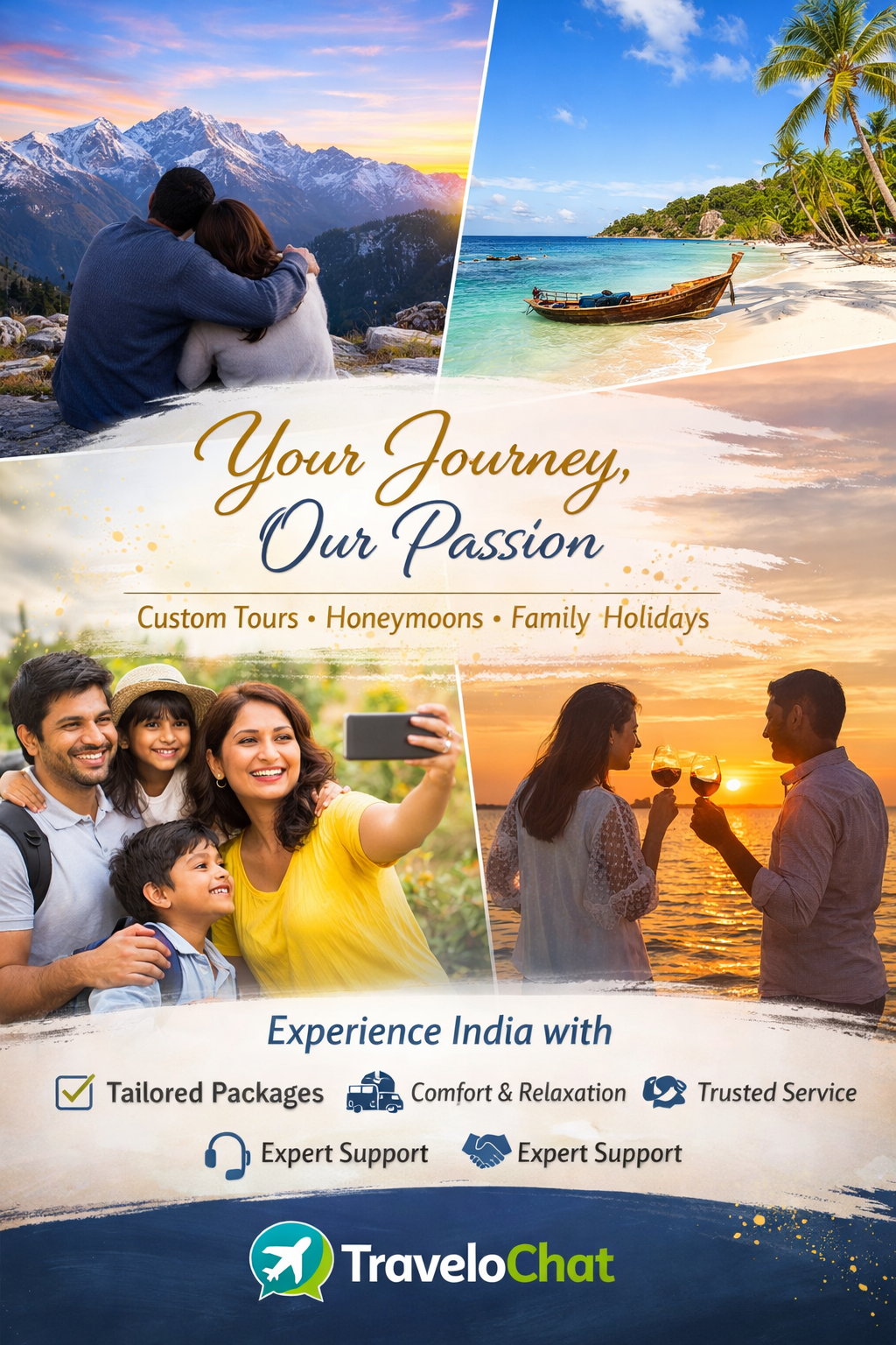 TraveloChat, TraveloChat travel company, India travel blog, Indian holiday packages, budget travel India, hill station tours, honeymoon packages India, family tour packages, adventure travel India, spiritual tours India, custom travel packages, North India tours,