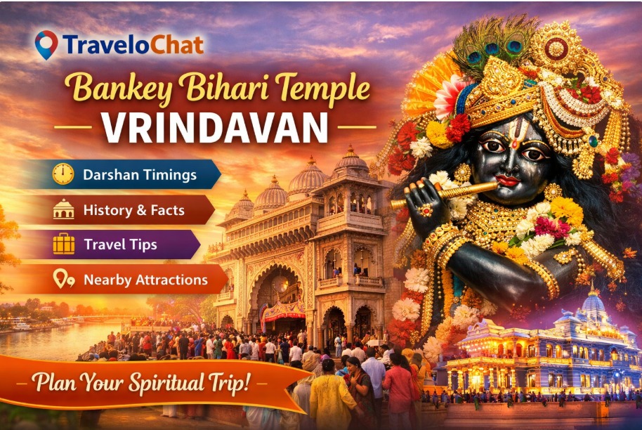 Bankey Bihari Temple Vrindavan darshan and temple view