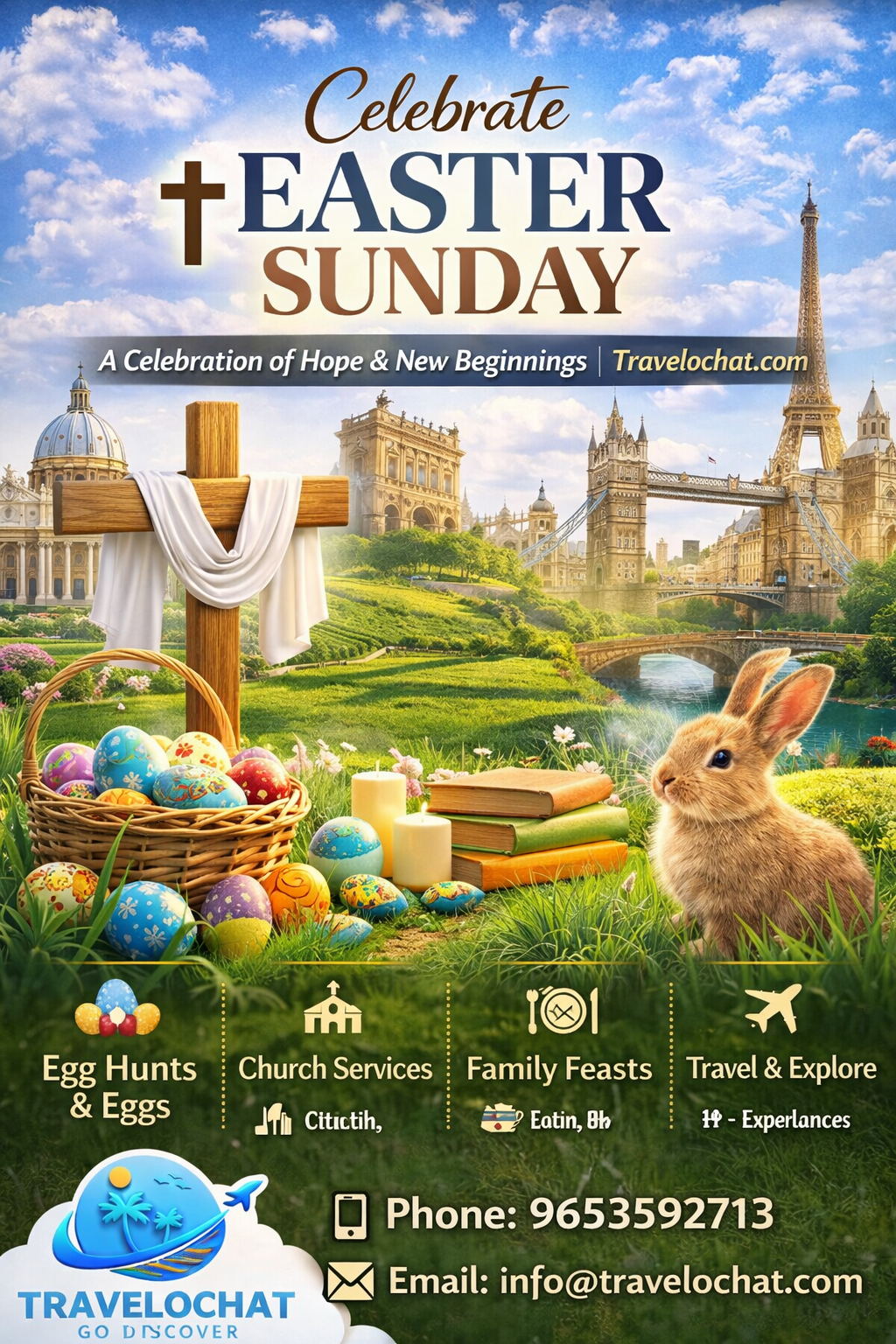 Celebrate Easter with faith, joy, and travel. Let Travelochat.com turn your holiday into a beautiful journey