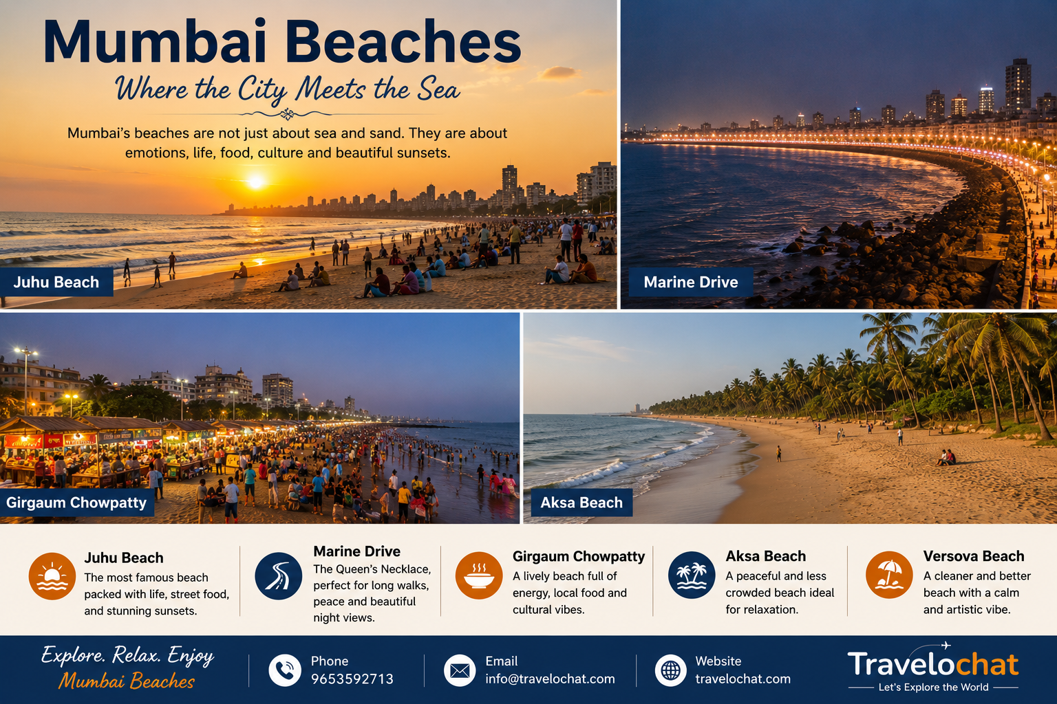 Come and experience Mumbai where the waves meet the dreams and every sunset tells a story