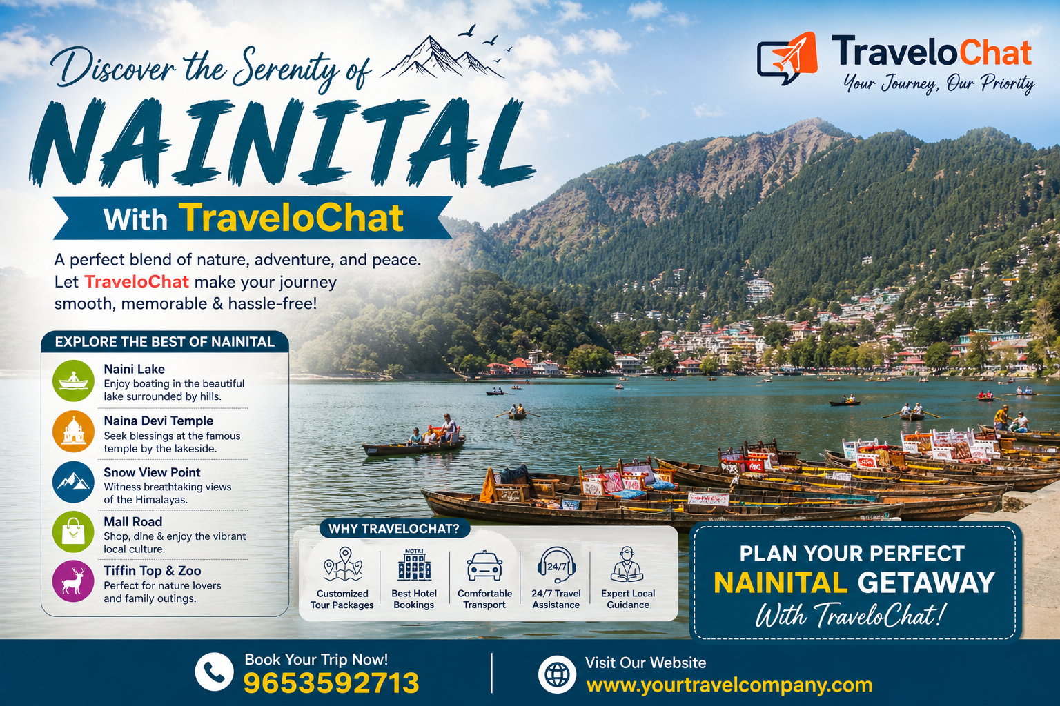 Choose TraveloChat – Your Perfect Travel Partner for Nainital and Beyond.
