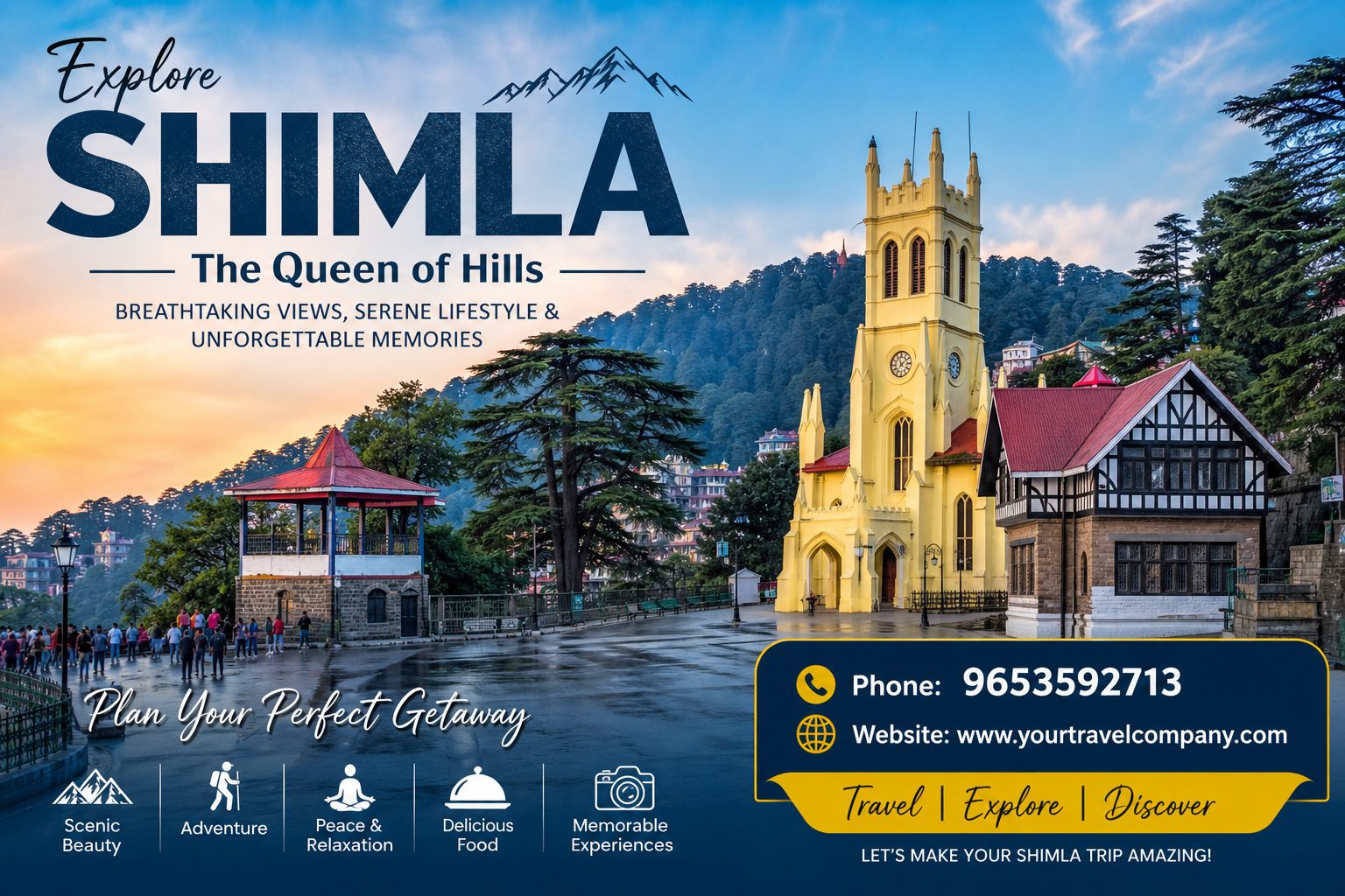 If you are looking to plan a perfect Shimla tour with comfortable stays, transportation, and a well-designed itinerary, we are here to help you create a hassle-free travel experience.